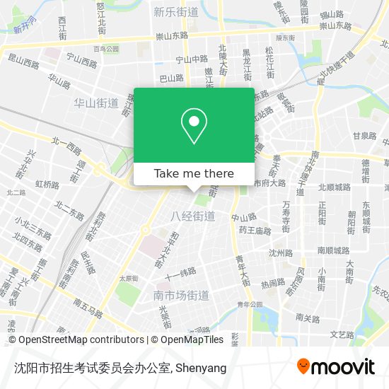 沈阳市招生考试委员会办公室 map