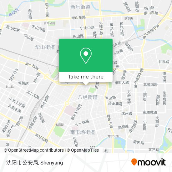 沈阳市公安局 map