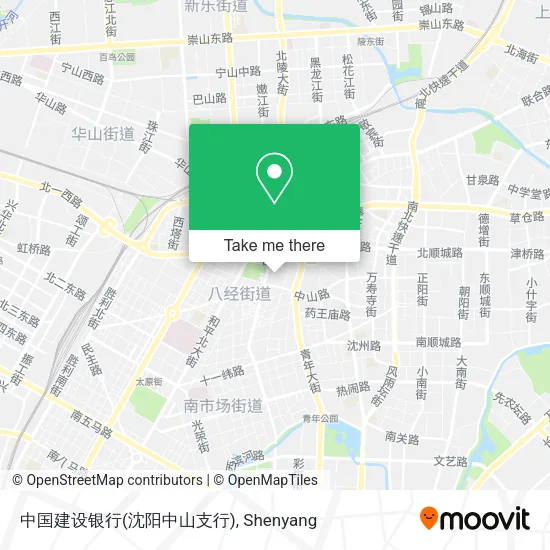 中国建设银行(沈阳中山支行) map