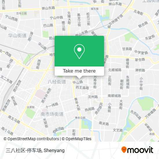 三八社区-停车场 map