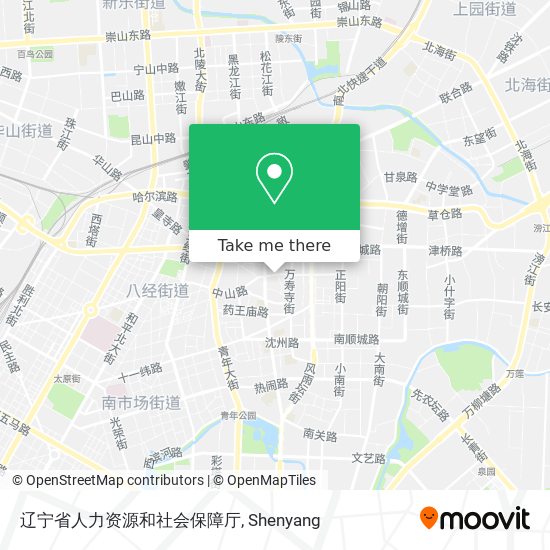 辽宁省人力资源和社会保障厅 map