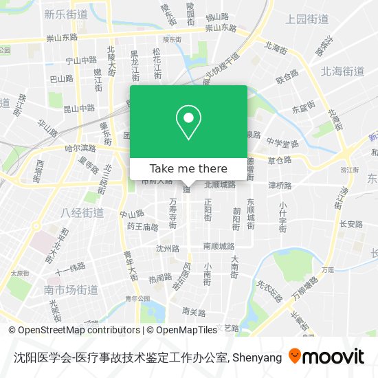 沈阳医学会-医疗事故技术鉴定工作办公室 map
