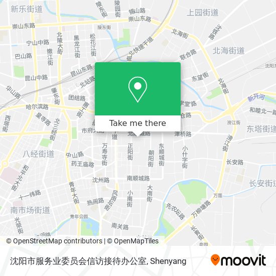 沈阳市服务业委员会信访接待办公室 map