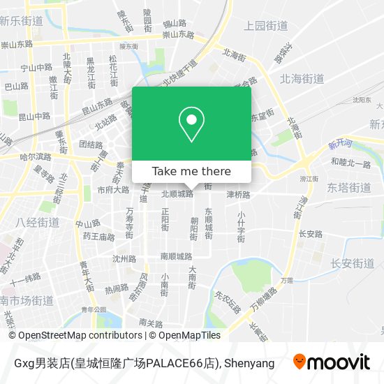 Gxg男装店(皇城恒隆广场PALACE66店) map