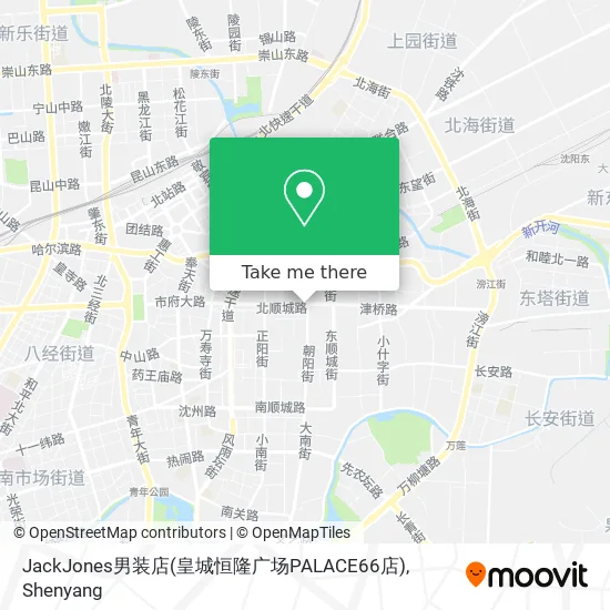 JackJones男装店(皇城恒隆广场PALACE66店) map