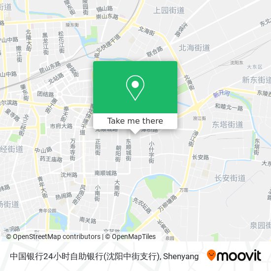 中国银行24小时自助银行(沈阳中街支行) map