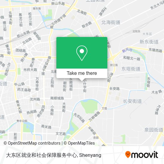 大东区就业和社会保障服务中心 map