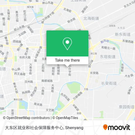 大东区就业和社会保障服务中心 map