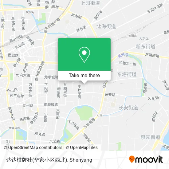 达达棋牌社(华家小区西北) map