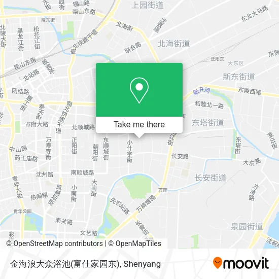 金海浪大众浴池(富仕家园东) map