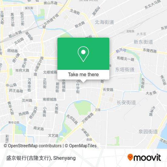 盛京银行(吉隆支行) map