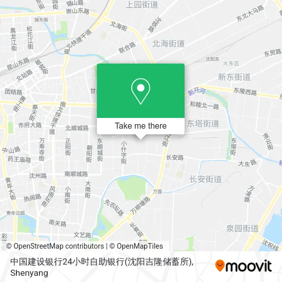 中国建设银行24小时自助银行(沈阳吉隆储蓄所) map