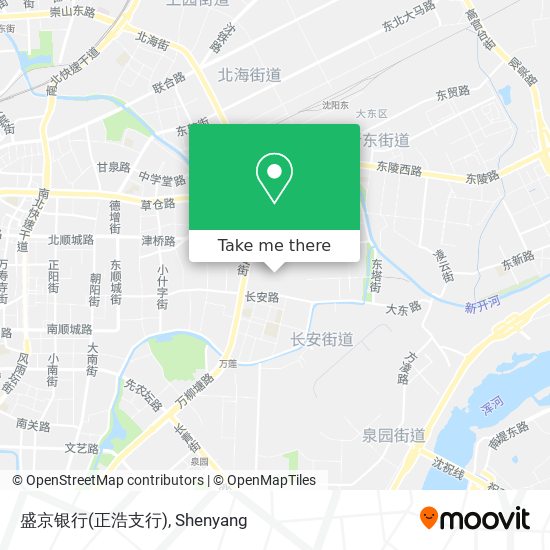 盛京银行(正浩支行) map