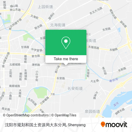 沈阳市规划和国土资源局大东分局 map
