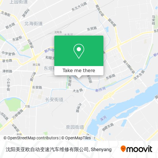 沈阳美亚欧自动变速汽车维修有限公司 map