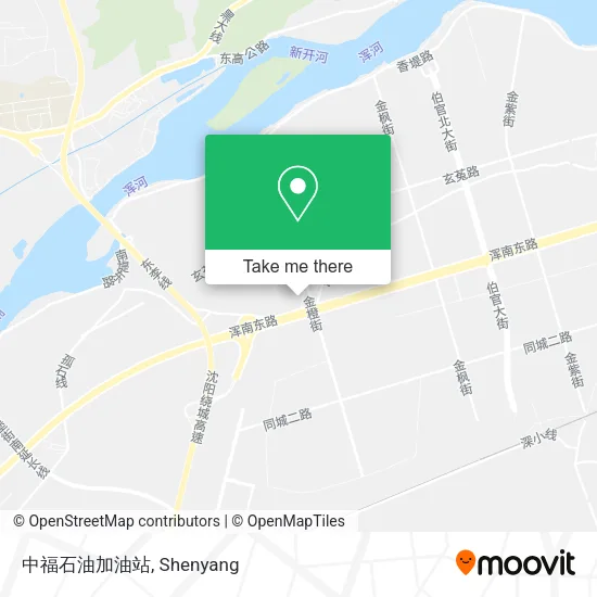 中福石油加油站 map