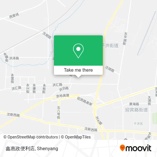 鑫惠政便利店 map