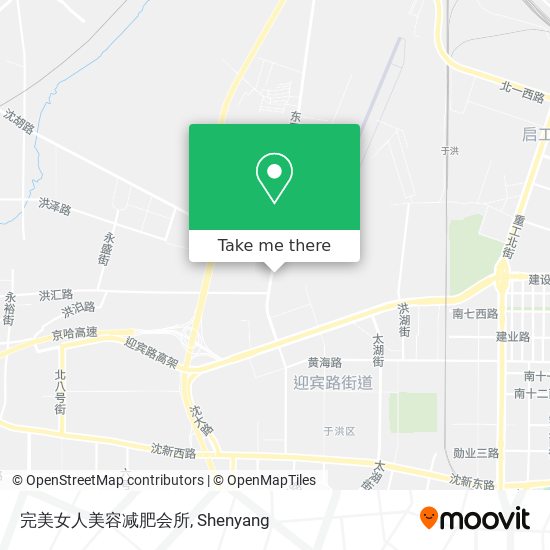 完美女人美容减肥会所 map