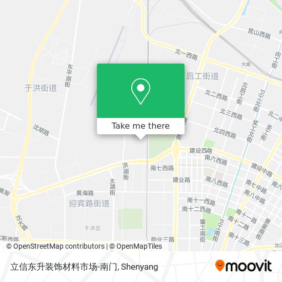 立信东升装饰材料市场-南门 map