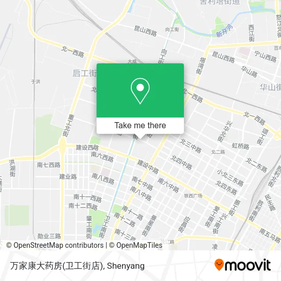 万家康大药房(卫工街店) map