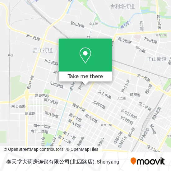奉天堂大药房连锁有限公司(北四路店) map