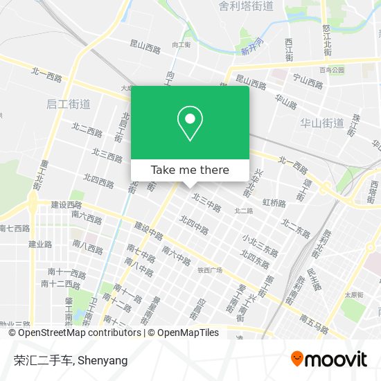 荣汇二手车 map