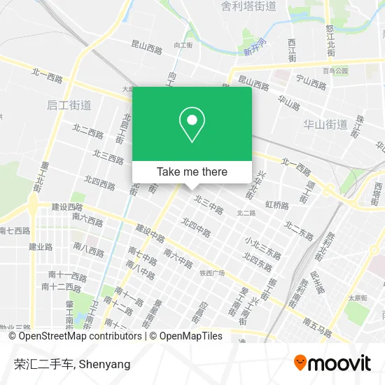荣汇二手车 map