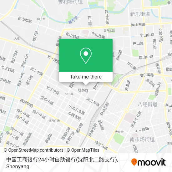 中国工商银行24小时自助银行(沈阳北二路支行) map