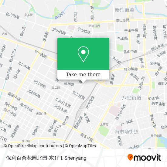 保利百合花园北园-东1门 map