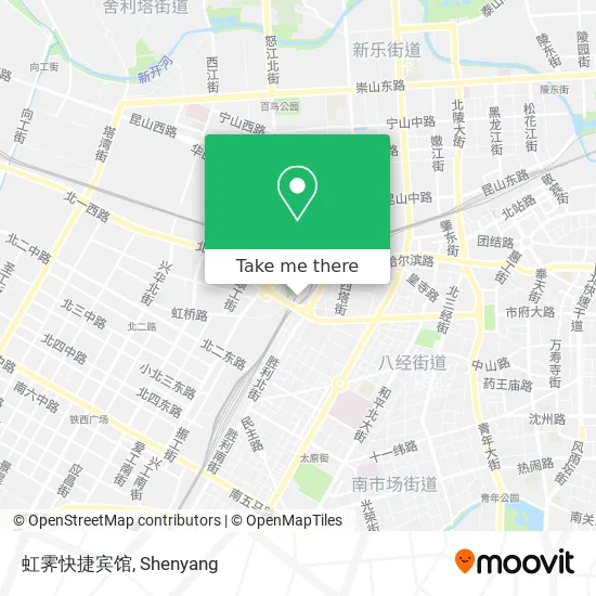 虹霁快捷宾馆 map