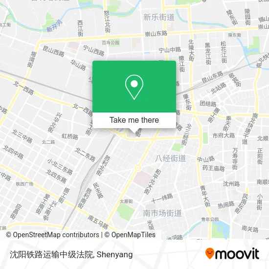 沈阳铁路运输中级法院 map