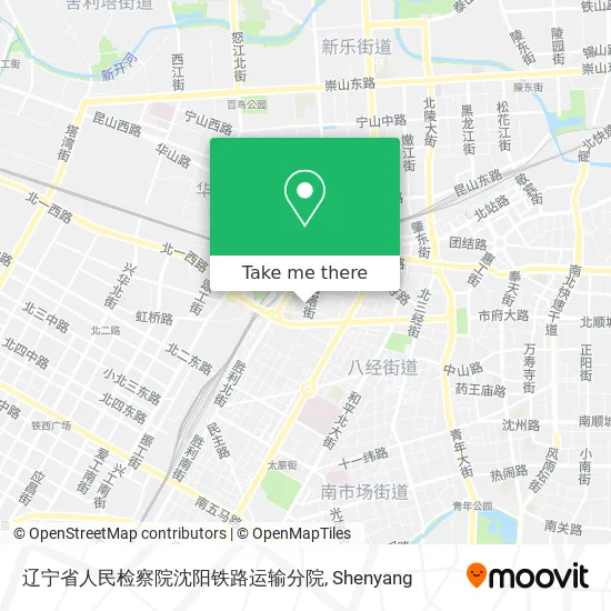辽宁省人民检察院沈阳铁路运输分院 map