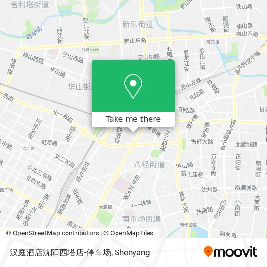 汉庭酒店沈阳西塔店-停车场 map
