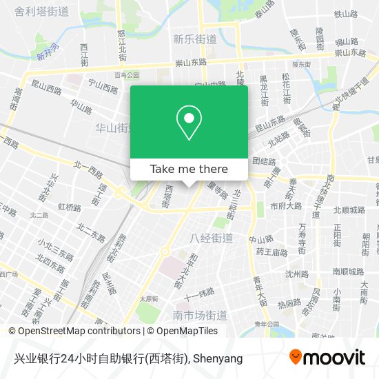 兴业银行24小时自助银行(西塔街) map