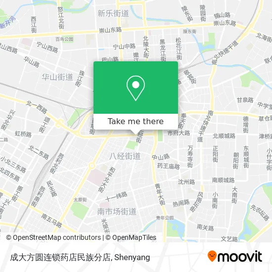 成大方圆连锁药店民族分店 map