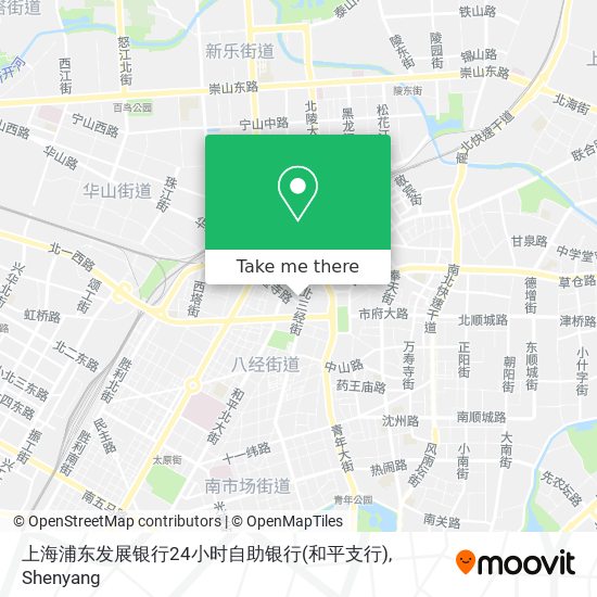 上海浦东发展银行24小时自助银行(和平支行) map