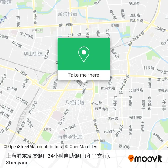 上海浦东发展银行24小时自助银行(和平支行) map