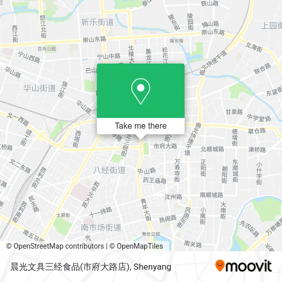 晨光文具三经食品(市府大路店) map