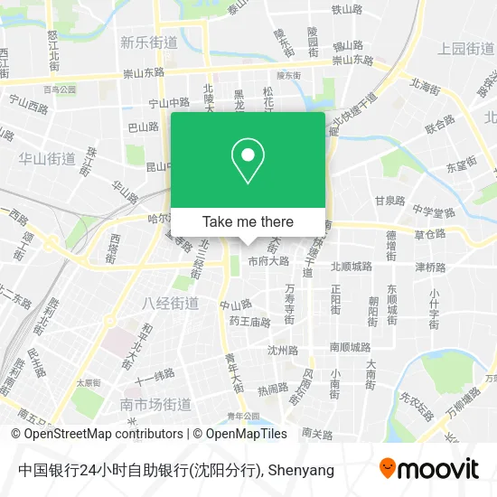 中国银行24小时自助银行(沈阳分行) map