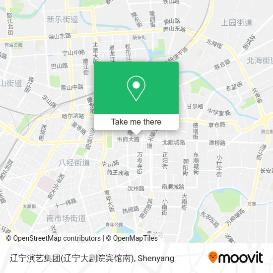 辽宁演艺集团(辽宁大剧院宾馆南) map