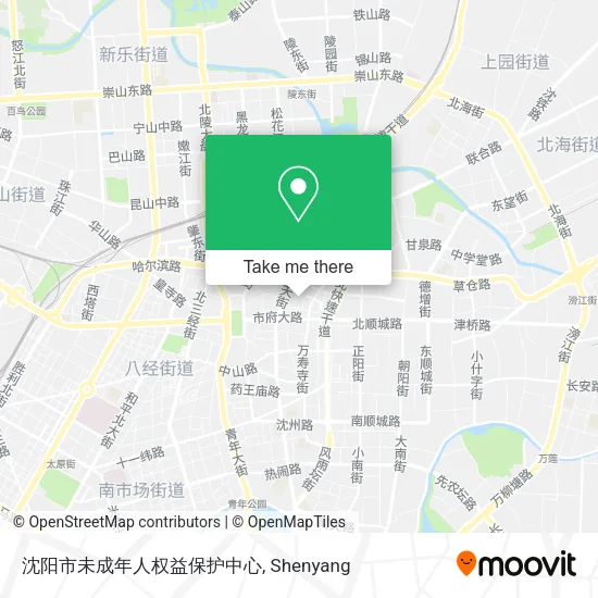 沈阳市未成年人权益保护中心 map