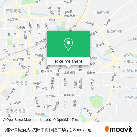 如家快捷酒店(沈阳中街恒隆广场店) map