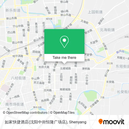 如家快捷酒店(沈阳中街恒隆广场店) map