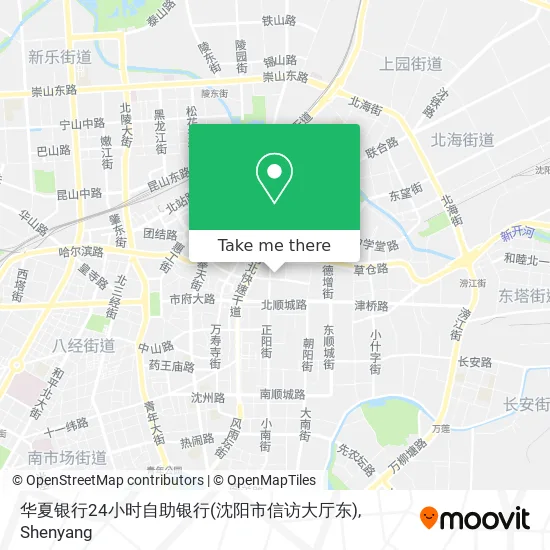 华夏银行24小时自助银行(沈阳市信访大厅东) map
