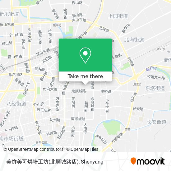 美鲜美可烘培工坊(北顺城路店) map