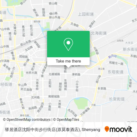 驿居酒店沈阳中街步行街店(原莫泰酒店) map