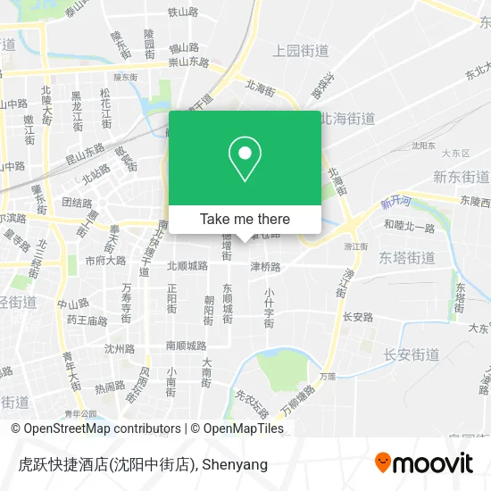 虎跃快捷酒店(沈阳中街店) map