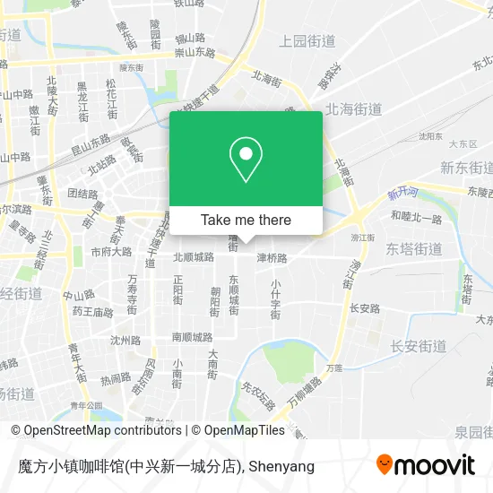 魔方小镇咖啡馆(中兴新一城分店) map