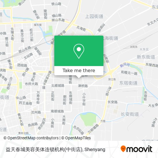 益天春城美容美体连锁机构(中街店) map