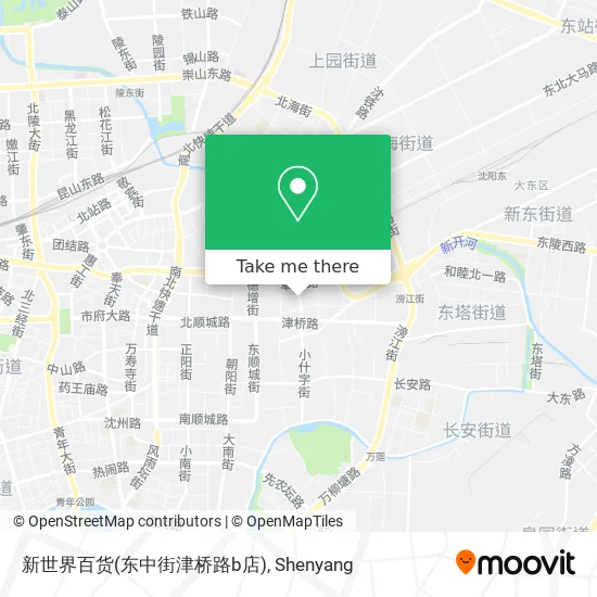 新世界百货(东中街津桥路b店) map